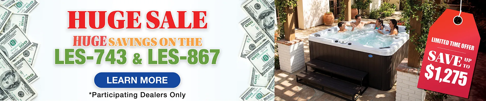 Calspas hot tub being used in a family setting - Lincoln Park