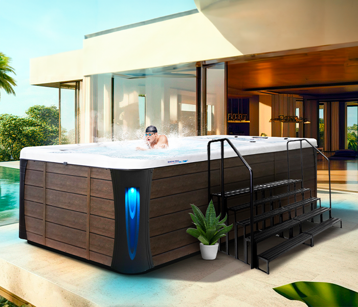 Calspas hot tub being used in a family setting - Lincoln Park